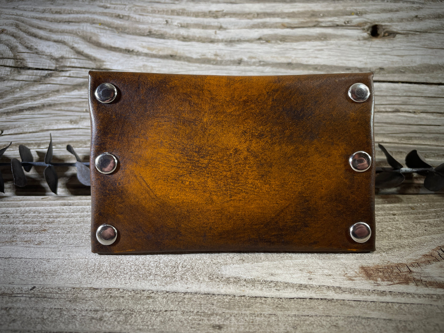 Leather Wings Slim Card Wallet
