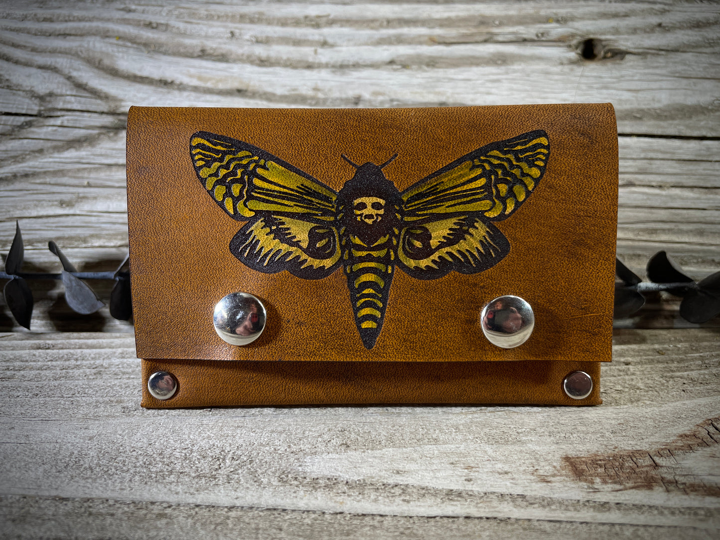 Death's Head Moth Slim Card Wallet