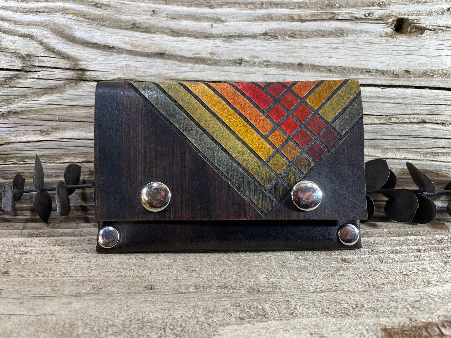 Stripes Slim Card Wallet