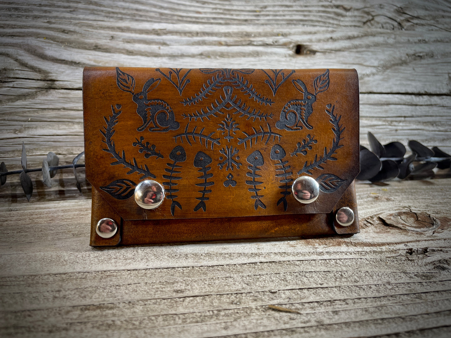 Bunny Bones Slim Card Wallet