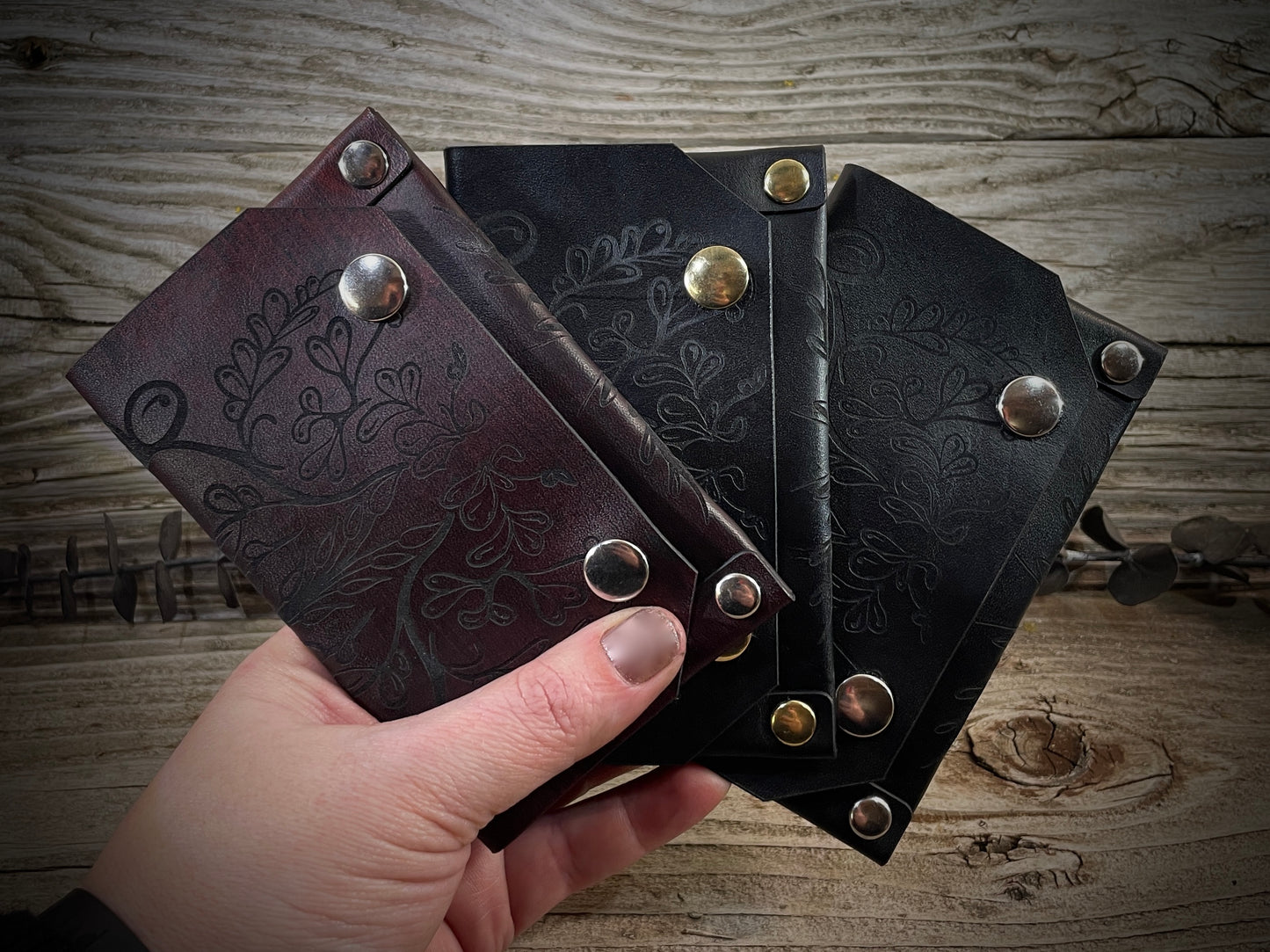 Paisley Motif Slim Card Wallet