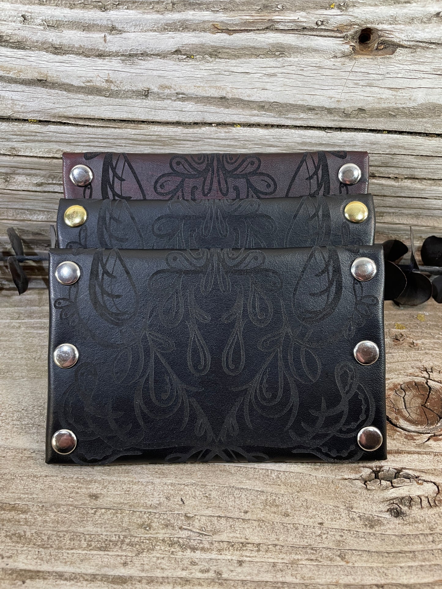 Paisley Motif Slim Card Wallet