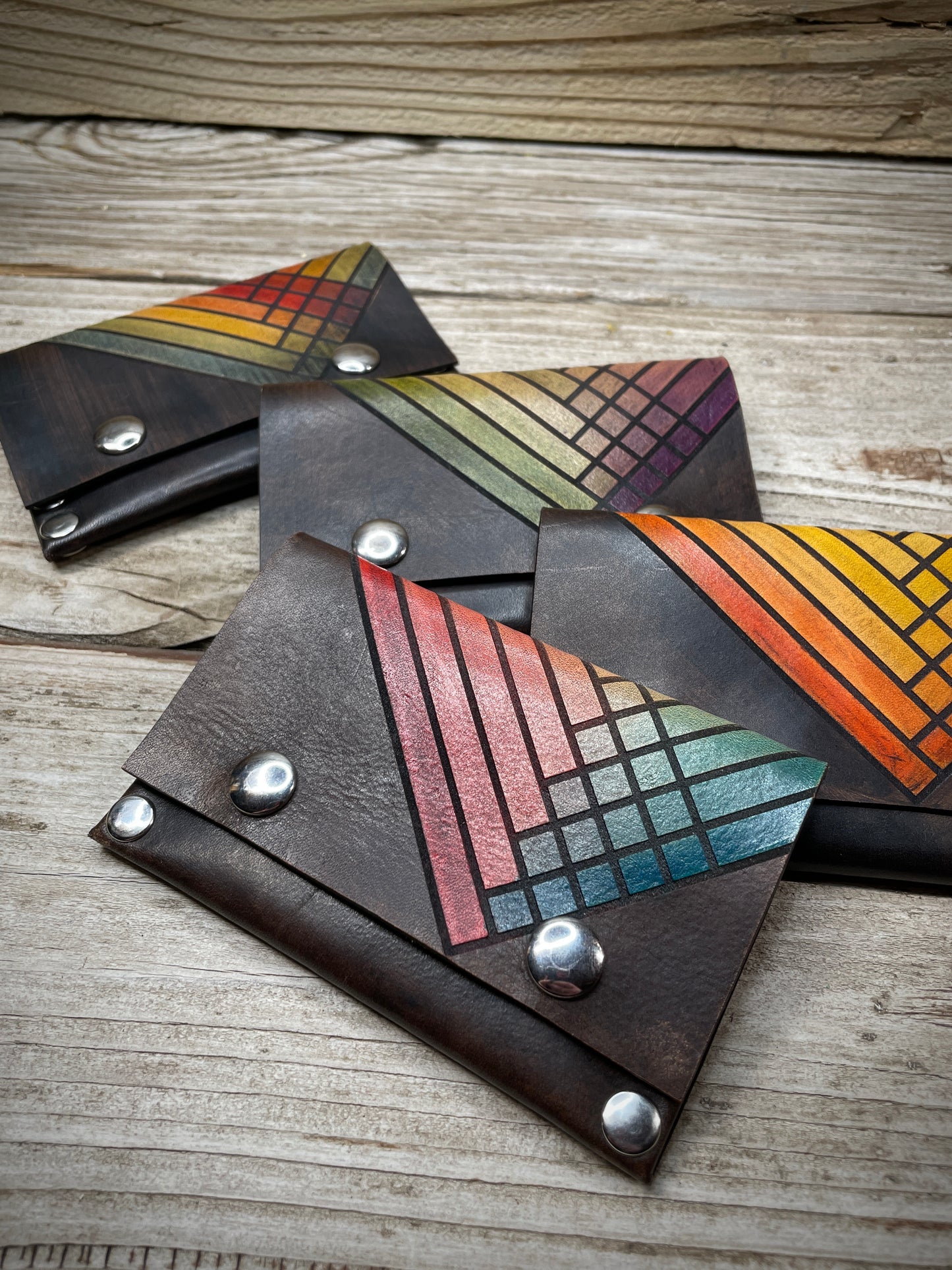 Stripes Slim Card Wallet