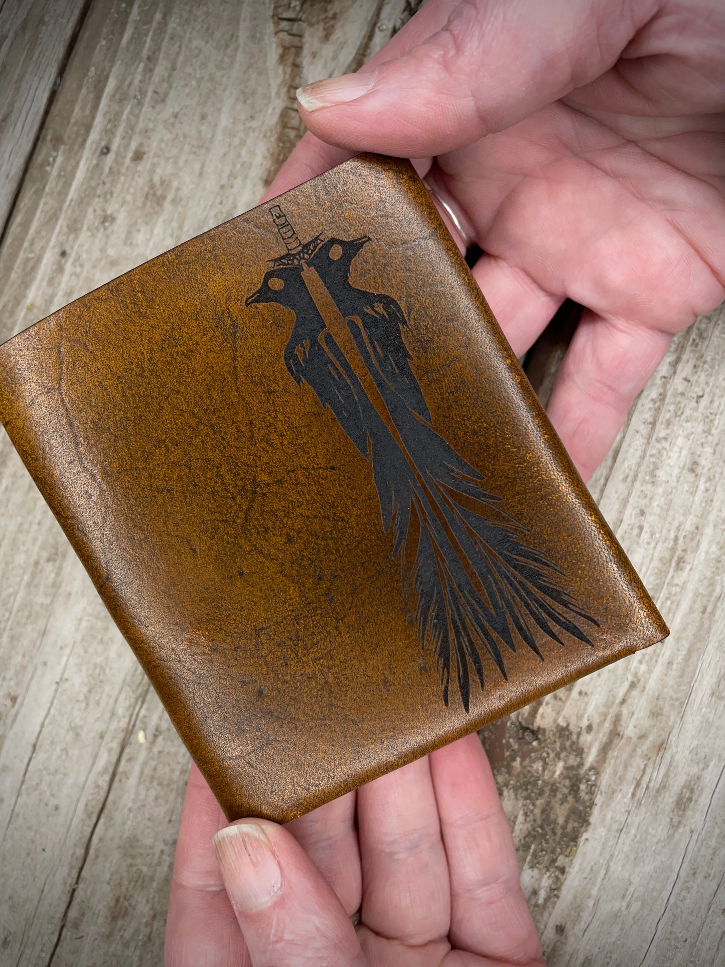 Sword Leather By-Fold Wallet