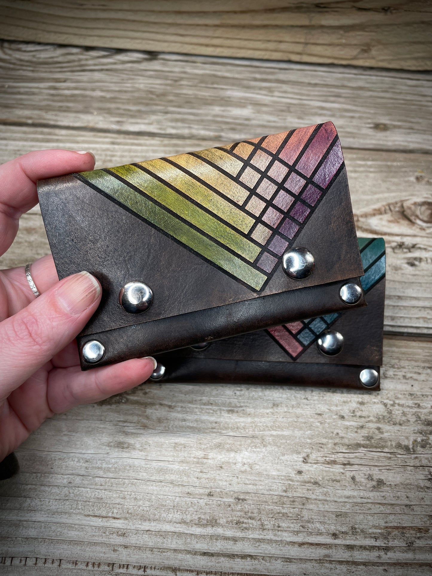 Stripes Slim Card Wallet