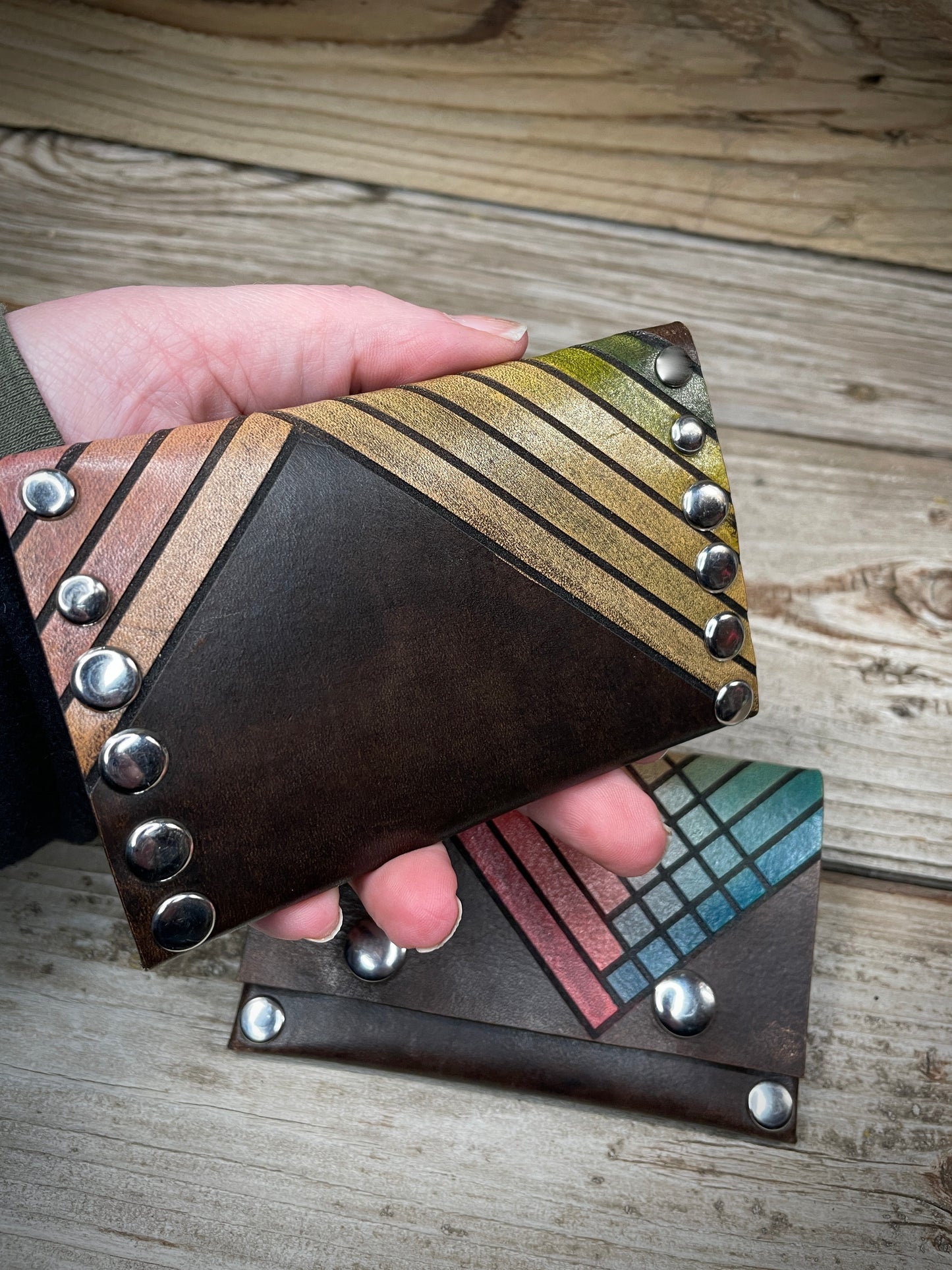Stripes Slim Card Wallet