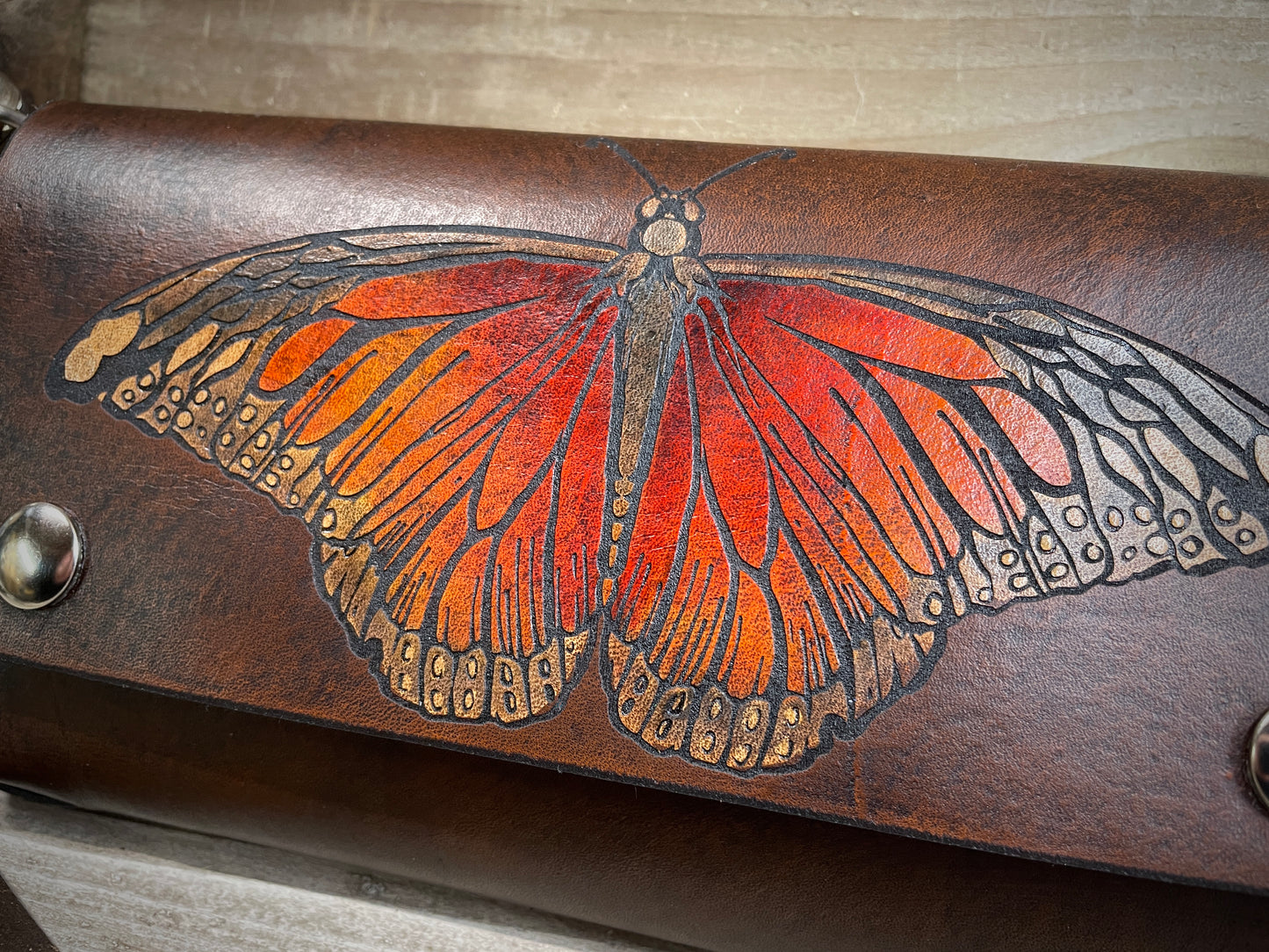 Monarch Leather Crossbody Belt Bag