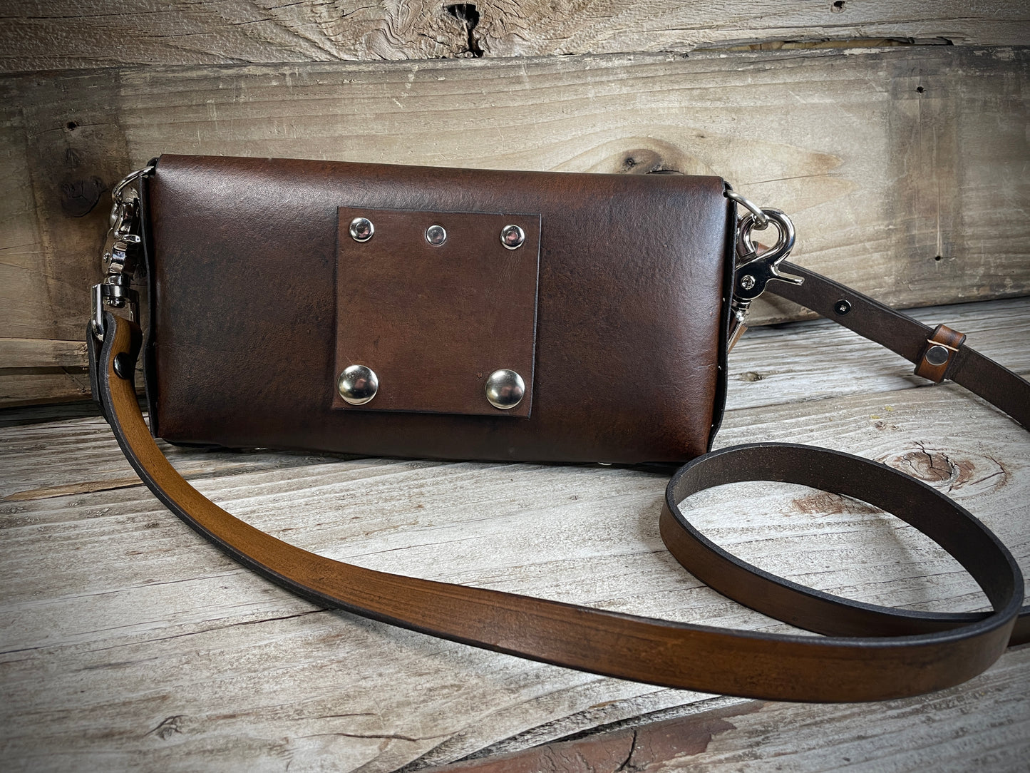 Monarch Leather Crossbody Belt Bag