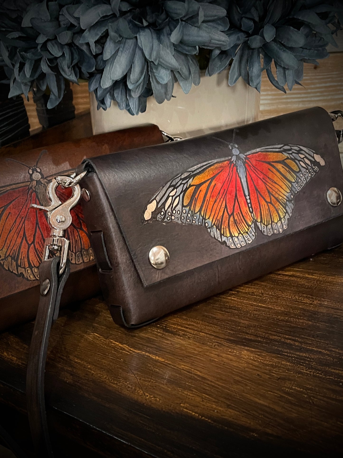 Monarch Leather Crossbody Belt Bag