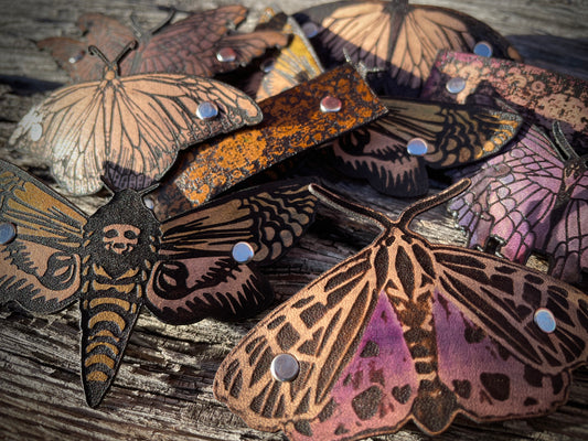 Small Leather Barrettes