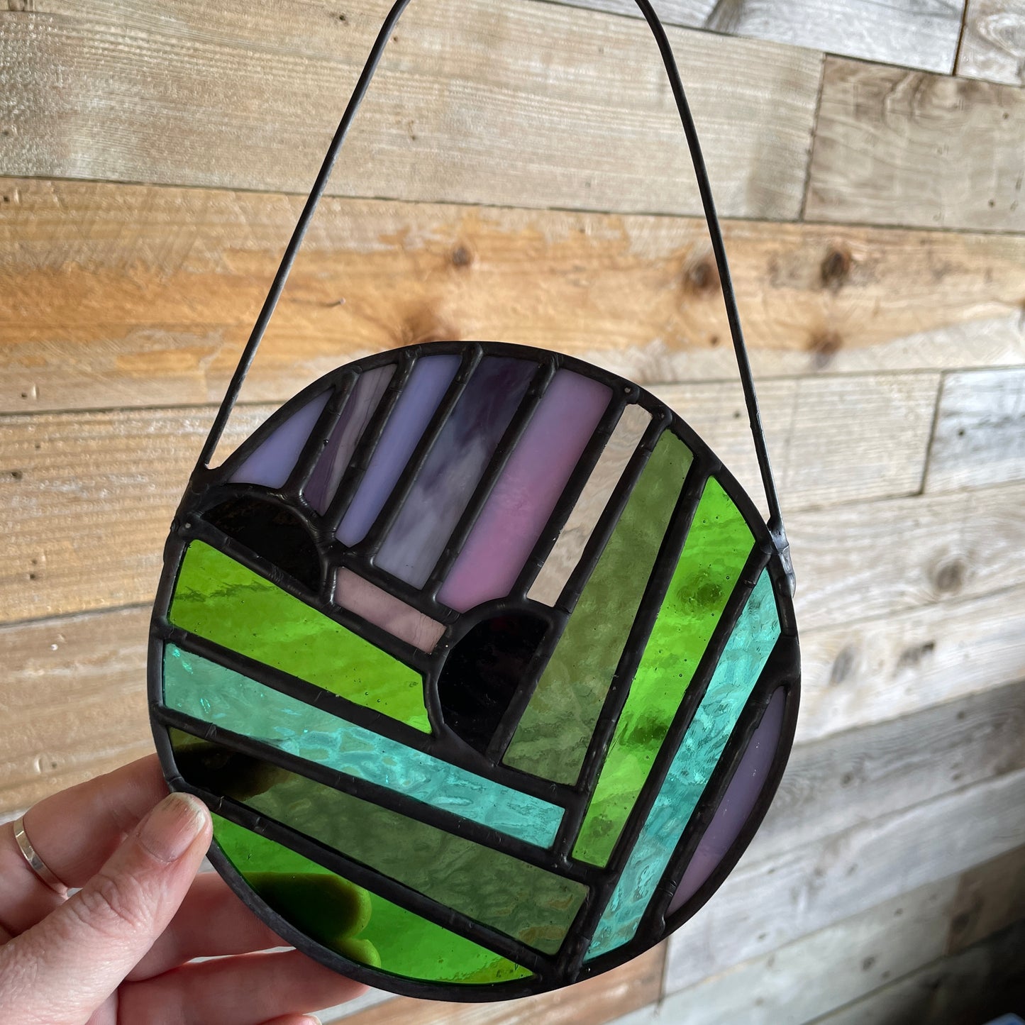Contemporary Circle Sun Catcher/ Light Catcher