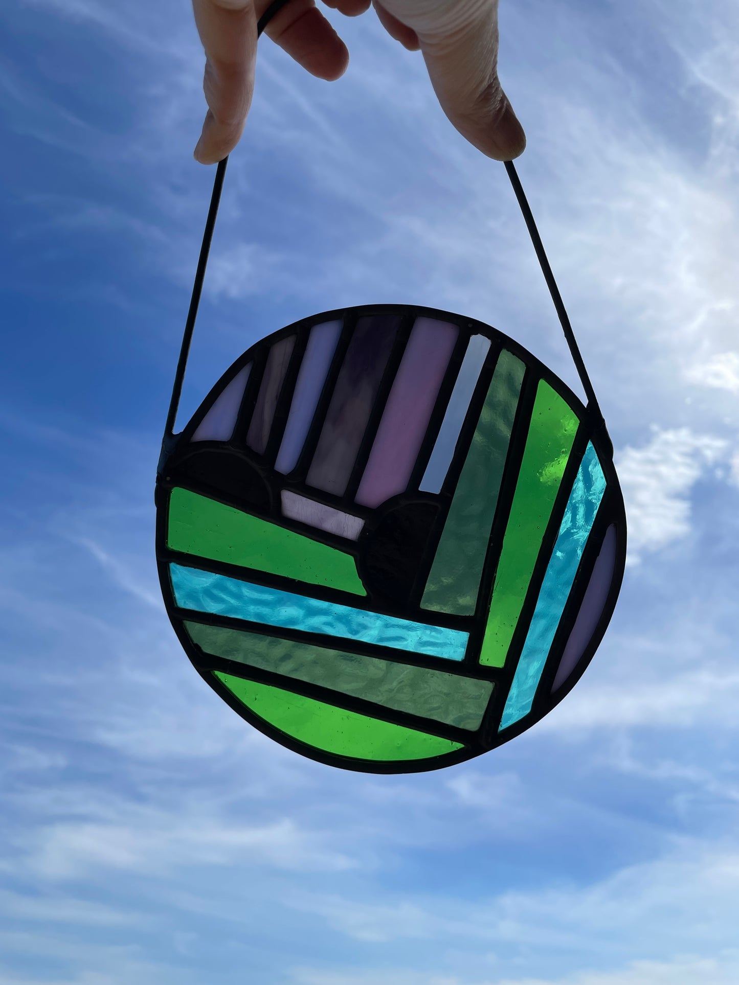 Contemporary Circle Sun Catcher/ Light Catcher