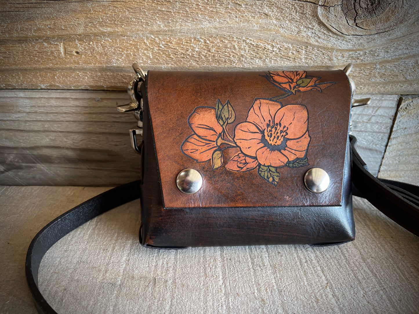 Small Hellebore Rose Crossbody/Belt Bag