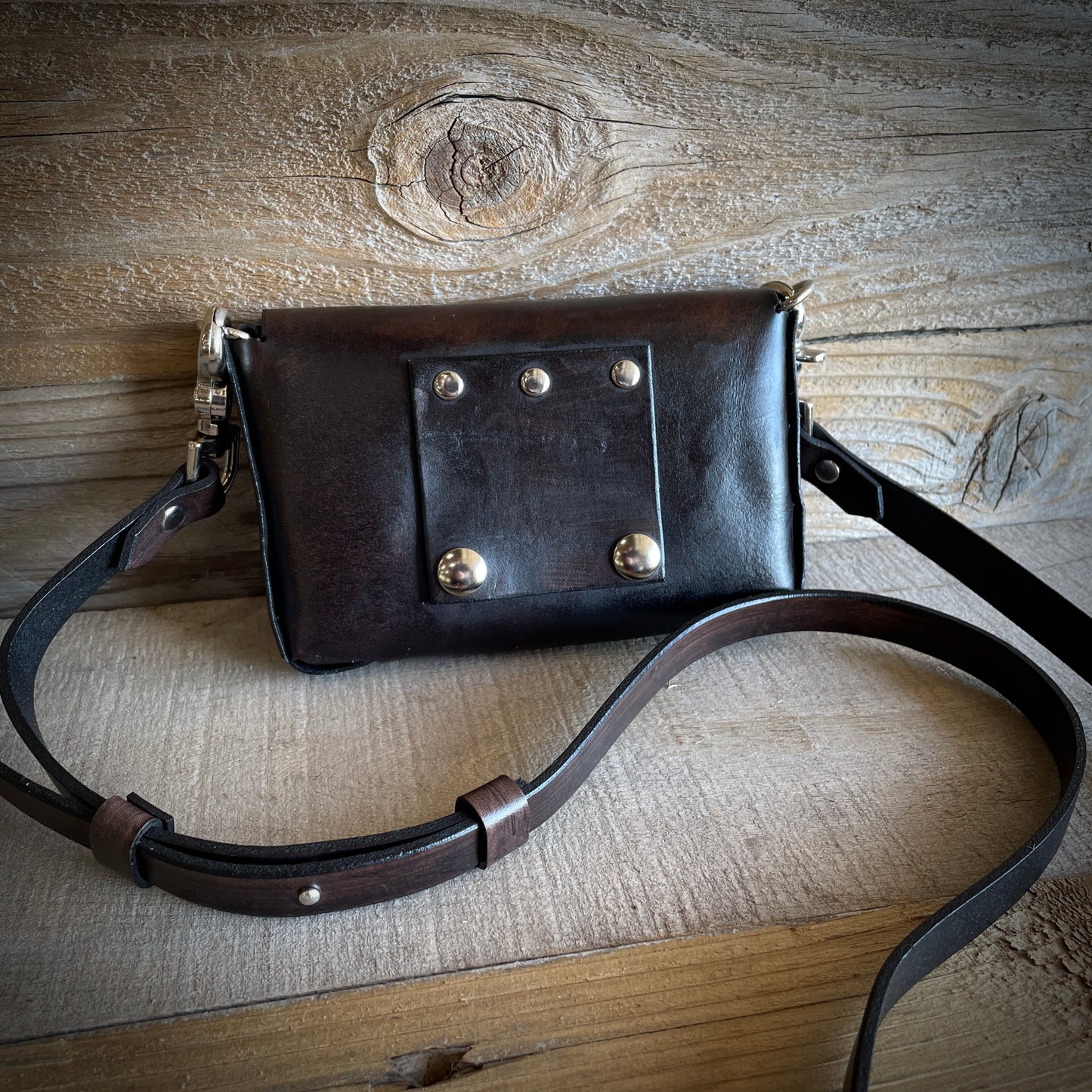 Teal Serpent Leather Belt Bag Crossbody Bag