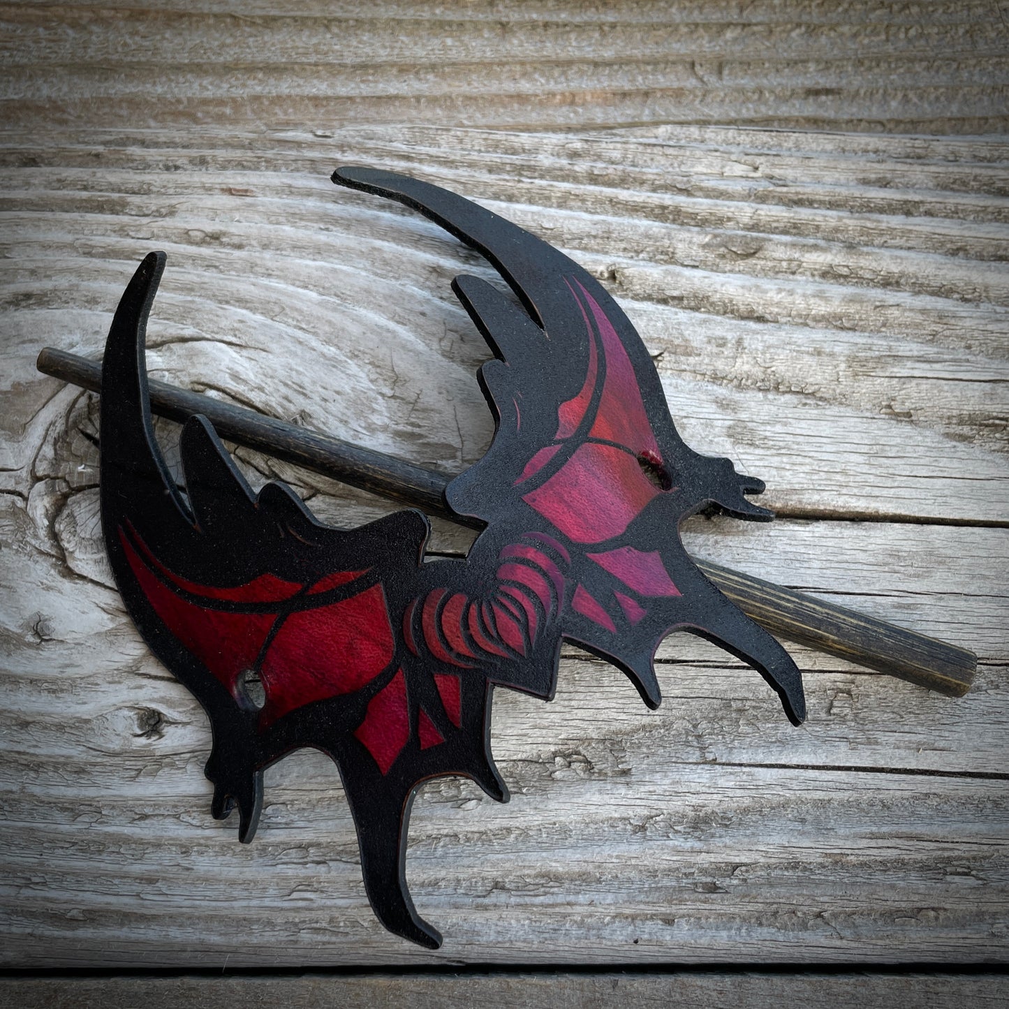 Love Leather Hair Pin