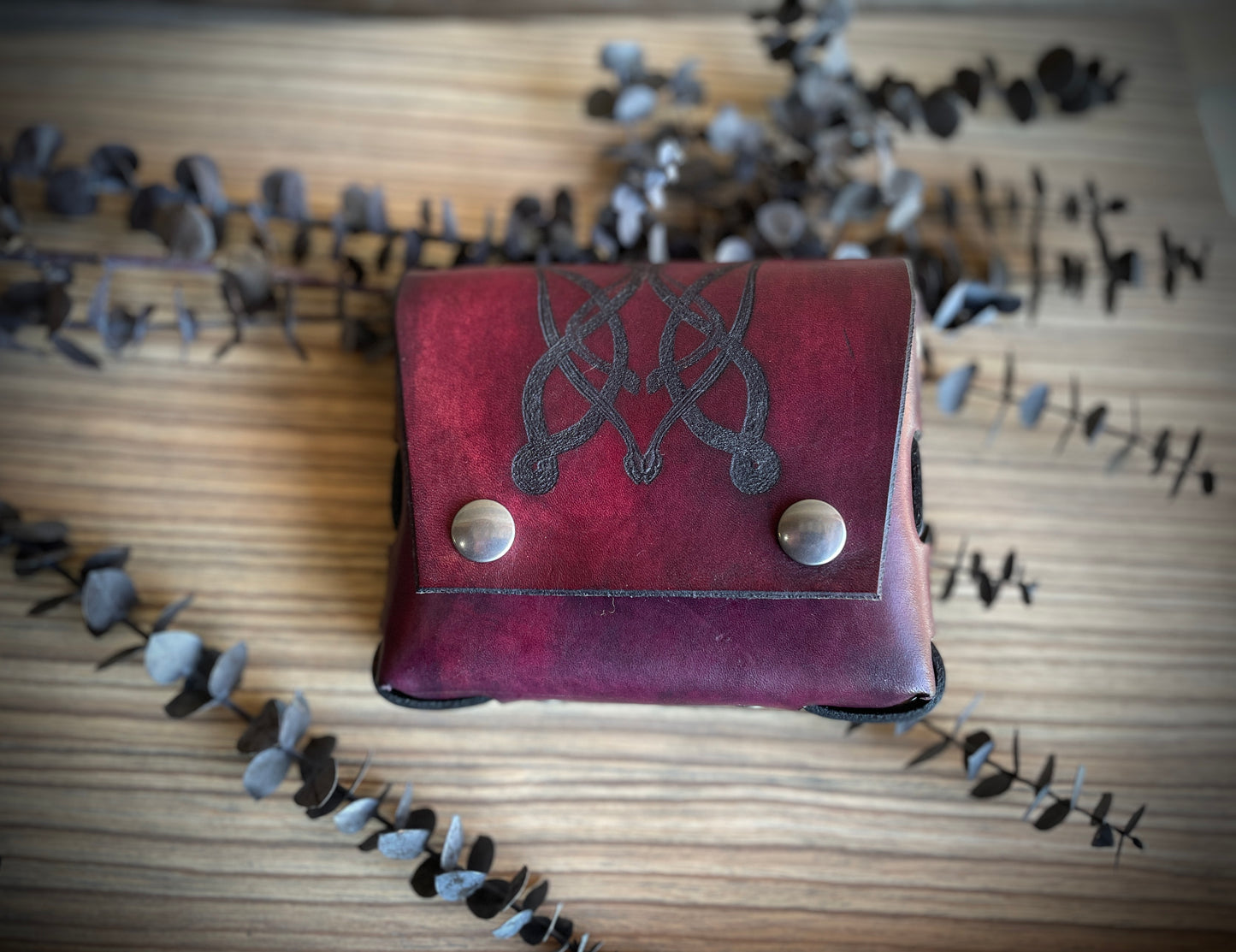 Small Leather Serpent Knot Belt Bag