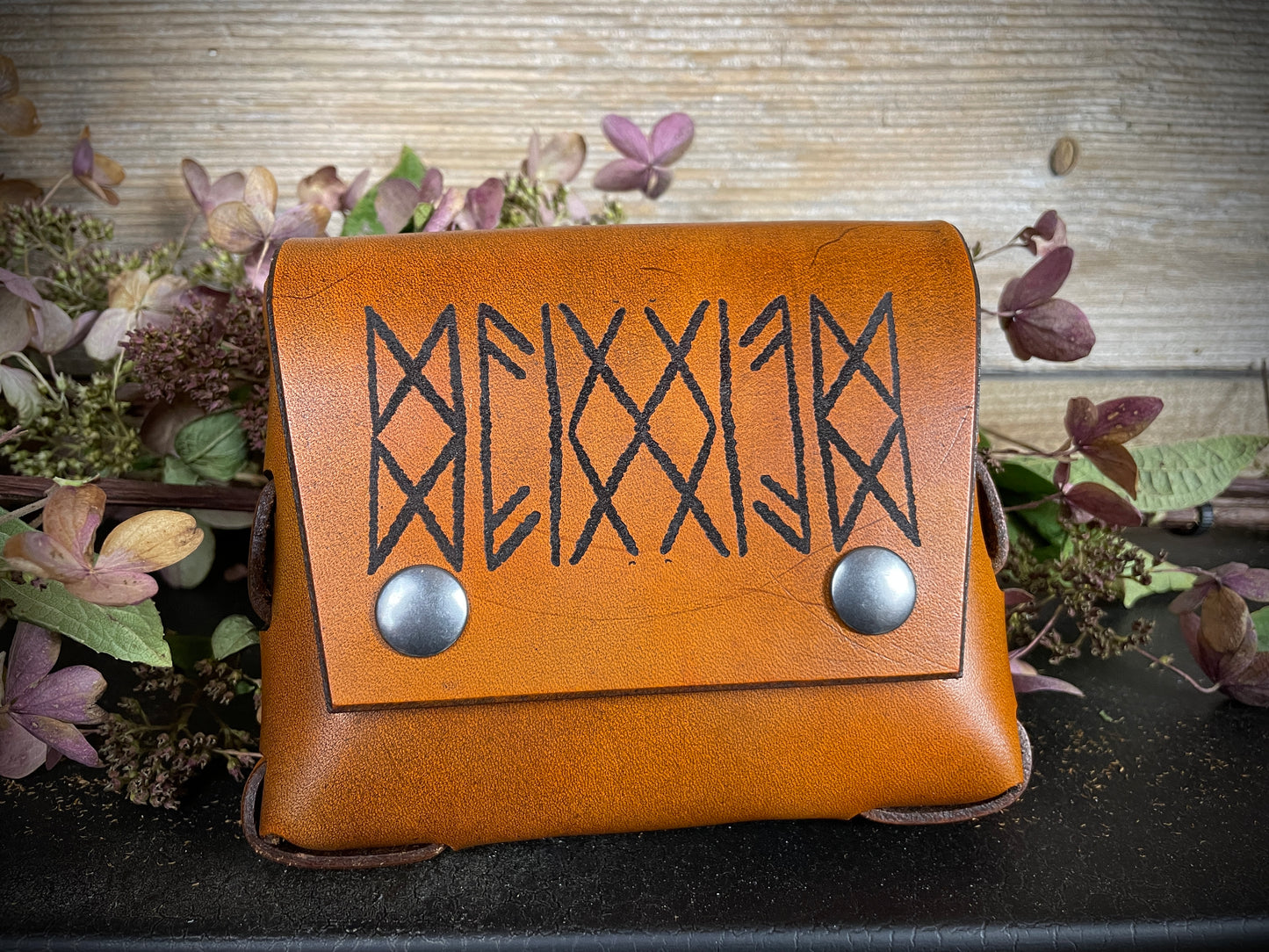 Viking Rune Light Brown Belt Bag
