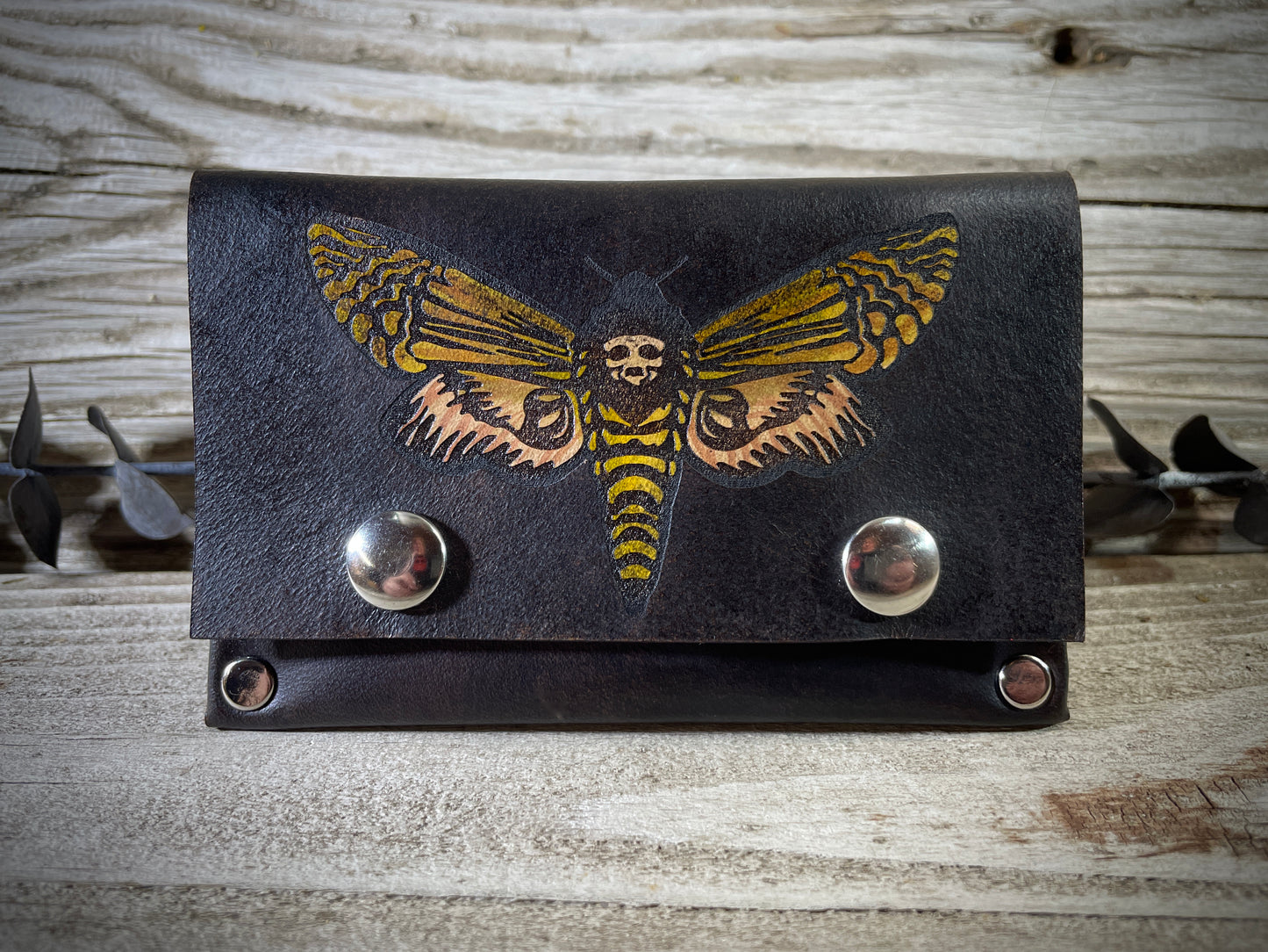 Death's Head Moth Slim Card Wallet