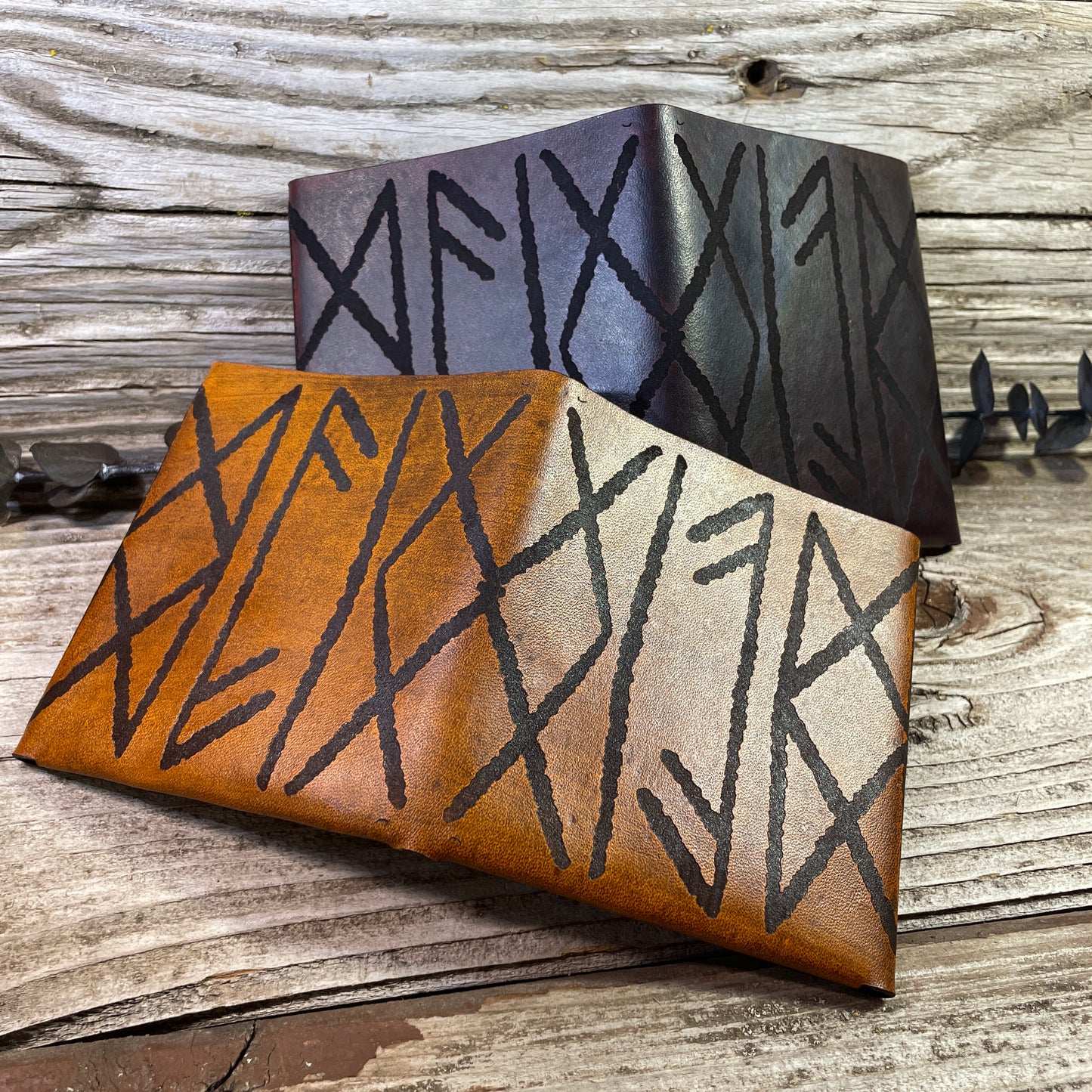 Norse Ruins Leather By-Fold Wallet