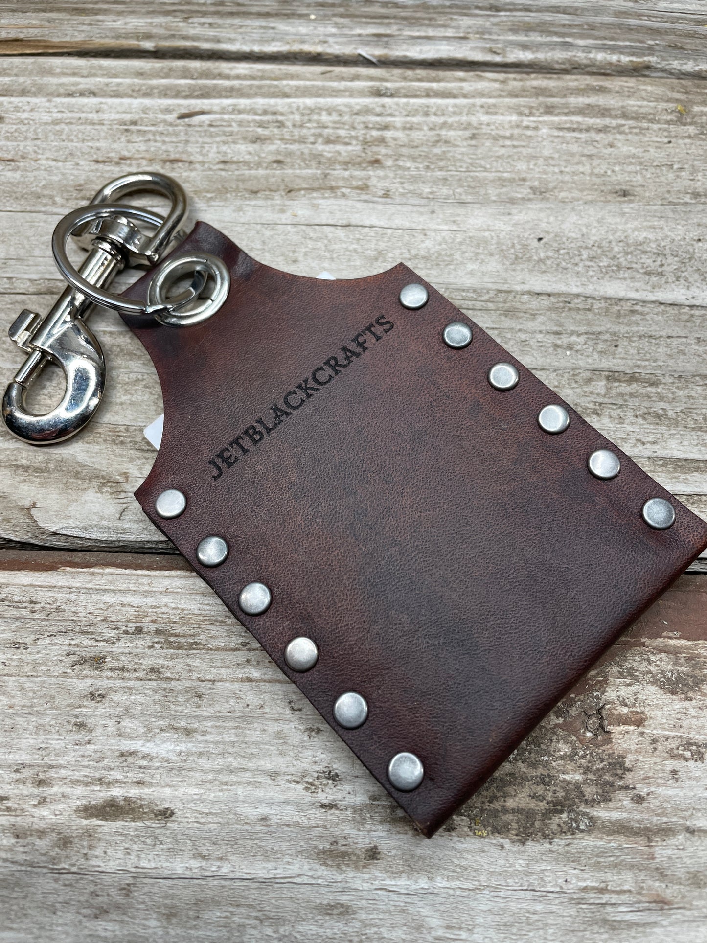 Hellebore Rose Leather KeyChain Card Wallet