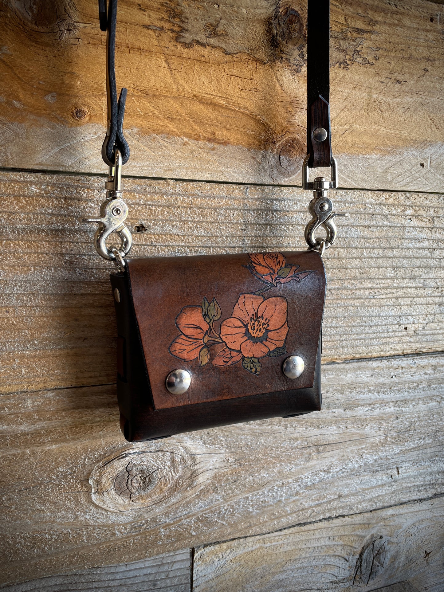 Small Hellebore Rose Crossbody/Belt Bag